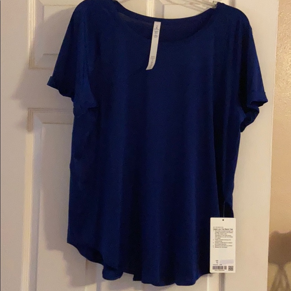Lululemon Open Up Tie Back Tee